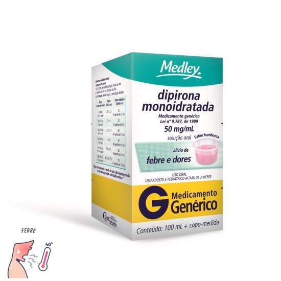 Dipirona solução oral Medley 100 ml